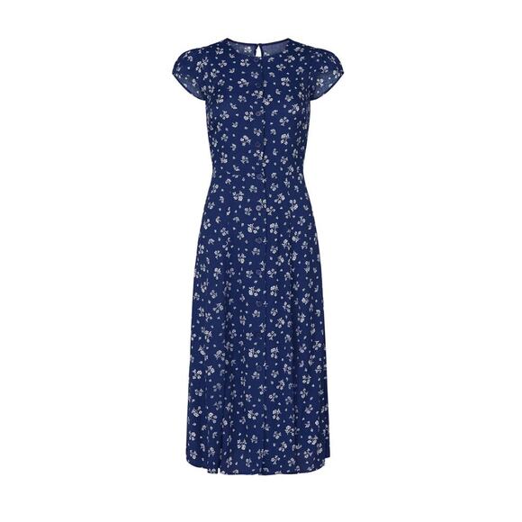 Reformation Dresses & Skirts - Reformation Maison Fauna‎ midi floral blue button-down dress women's size 12